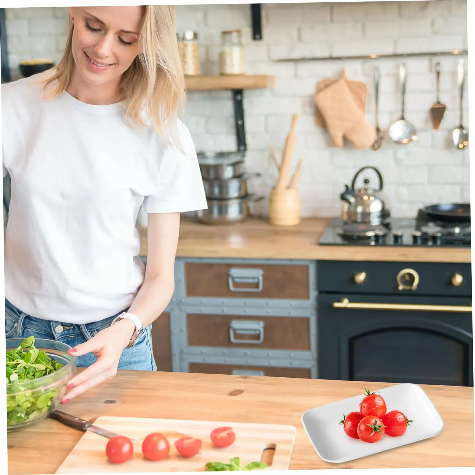 Форми для запікання керамічні прямокутні 6 шт 19,1 x 11,9 x 2 см, фото №4 Форми для запікання керамічні прямокутні 6 шт 19,1 x 11,9 x 2 см, фото №4