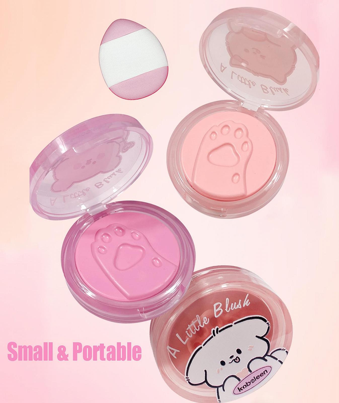 Палетка румян Cream Dewy Blush Makeup Palette Matte Creamy Розовый, фото №7