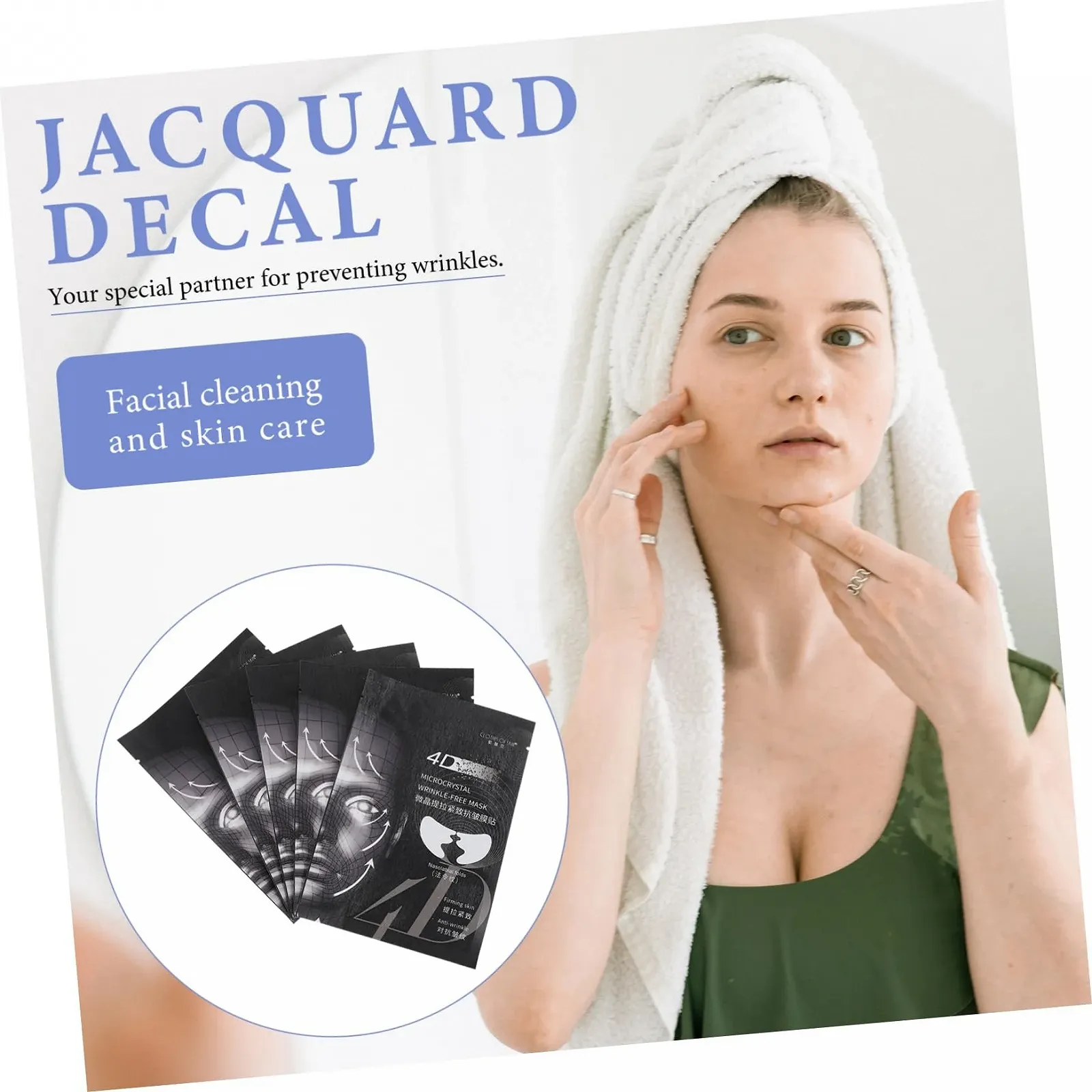 Пластирі PackOVE для носогубних зморшок, набір 5 шт., ліфтинг, зволоження, зміцнення шкіри, фото №3