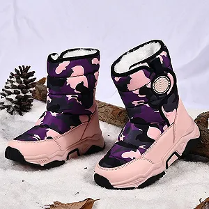 Зимние Сапоги Детские на Подкладке Нескользящие Теплые для Хайкинга Снежные synthetic.ua - Фото 1