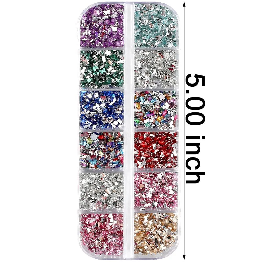 Стразы для ногтей Разноцветные 2000 шт, фото №2