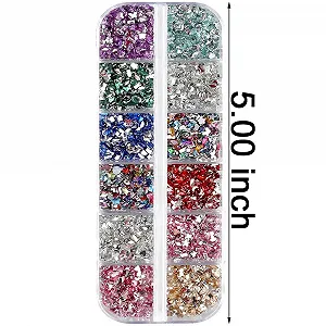 Стразы для ногтей Разноцветные 2000 шт synthetic.ua - Фото 1