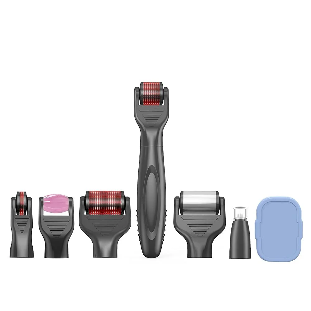 Набір 7-в-1 Derma Roller BOWKA, Нефритовий ролер, фото №2