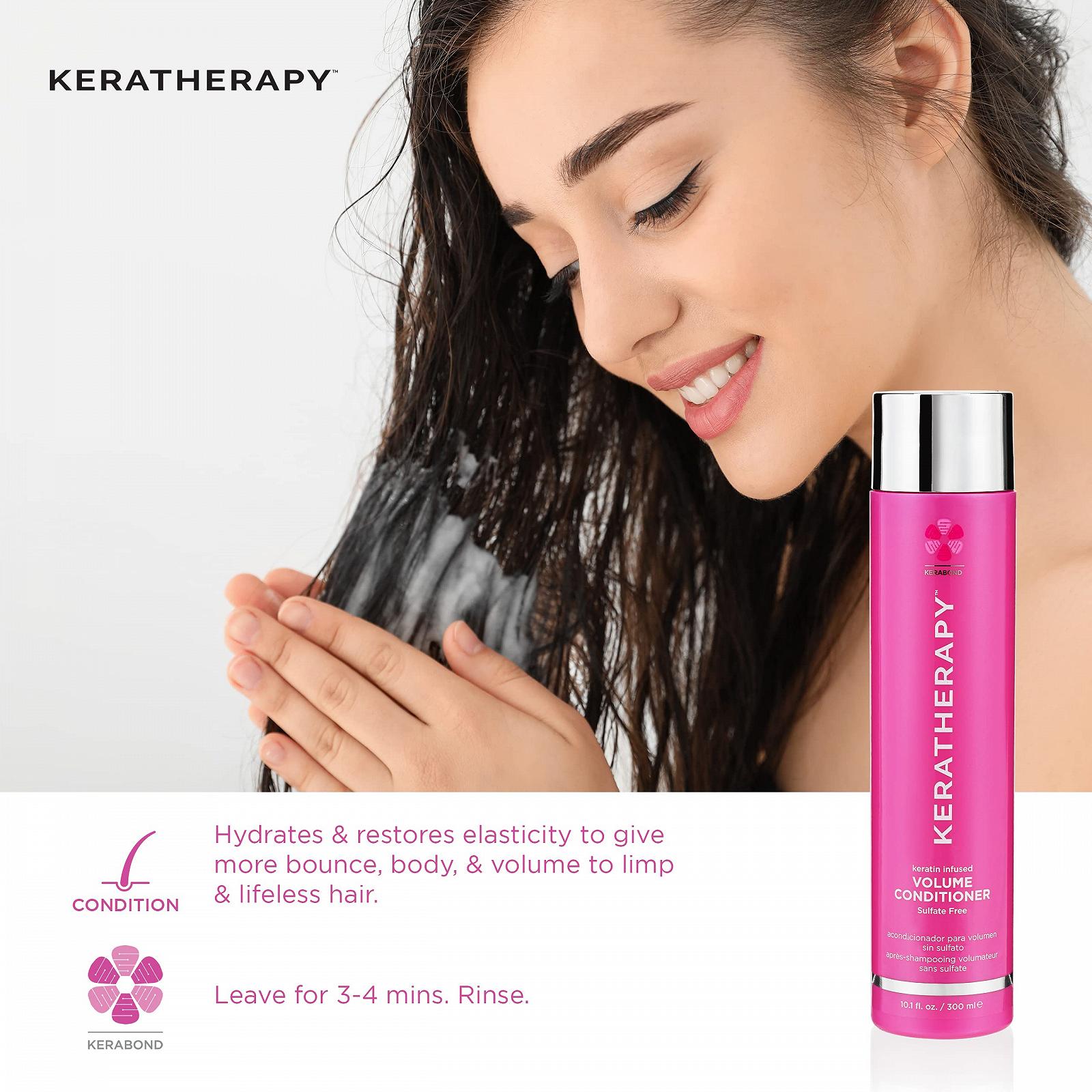 Кондиціонер Keratherapy Keratin Infused Volume 300 мл, фото №4 Кондиціонер Keratherapy Keratin Infused Volume 300 мл, фото №4