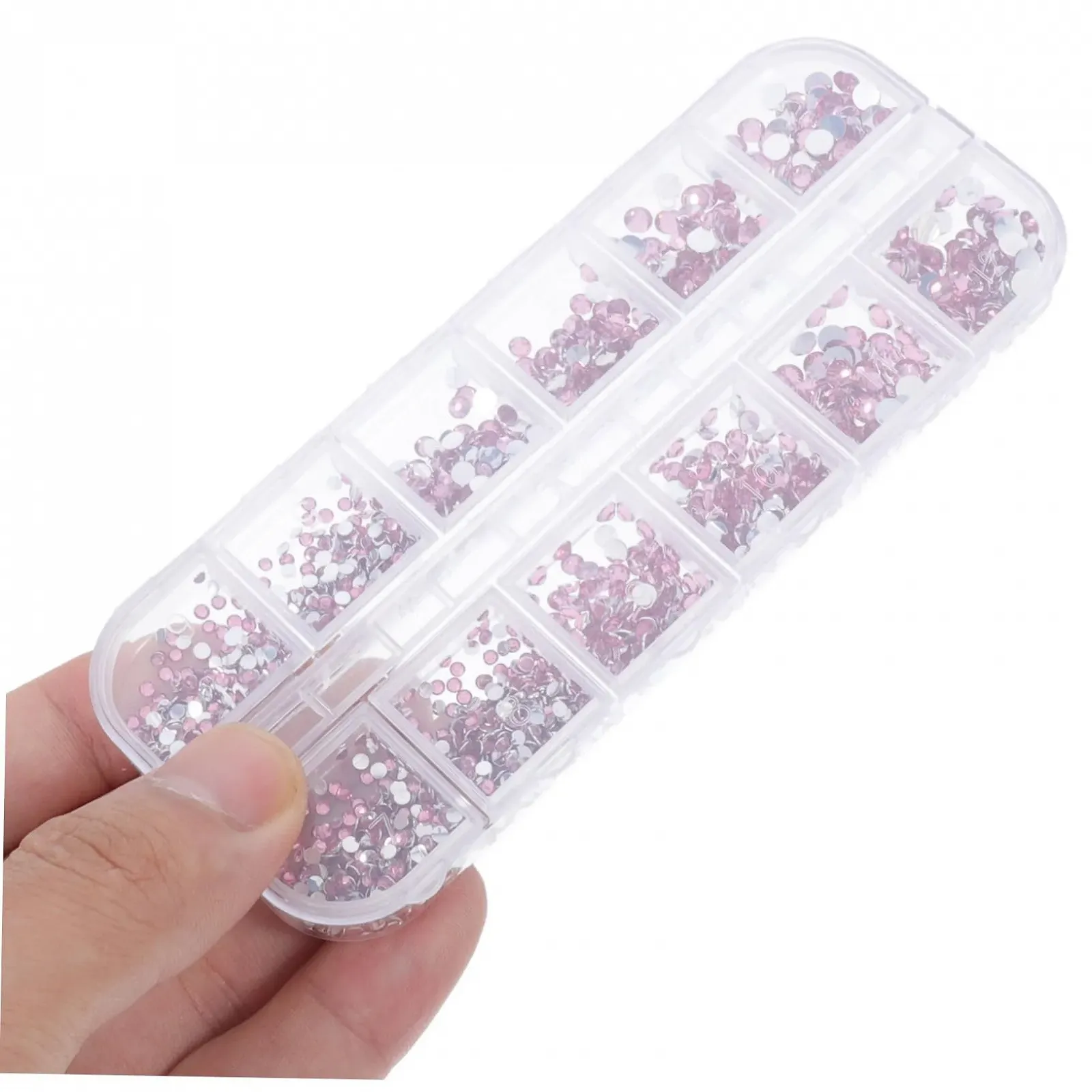 Стрази Плоскі Sewacc рожевий акрил, фото №6