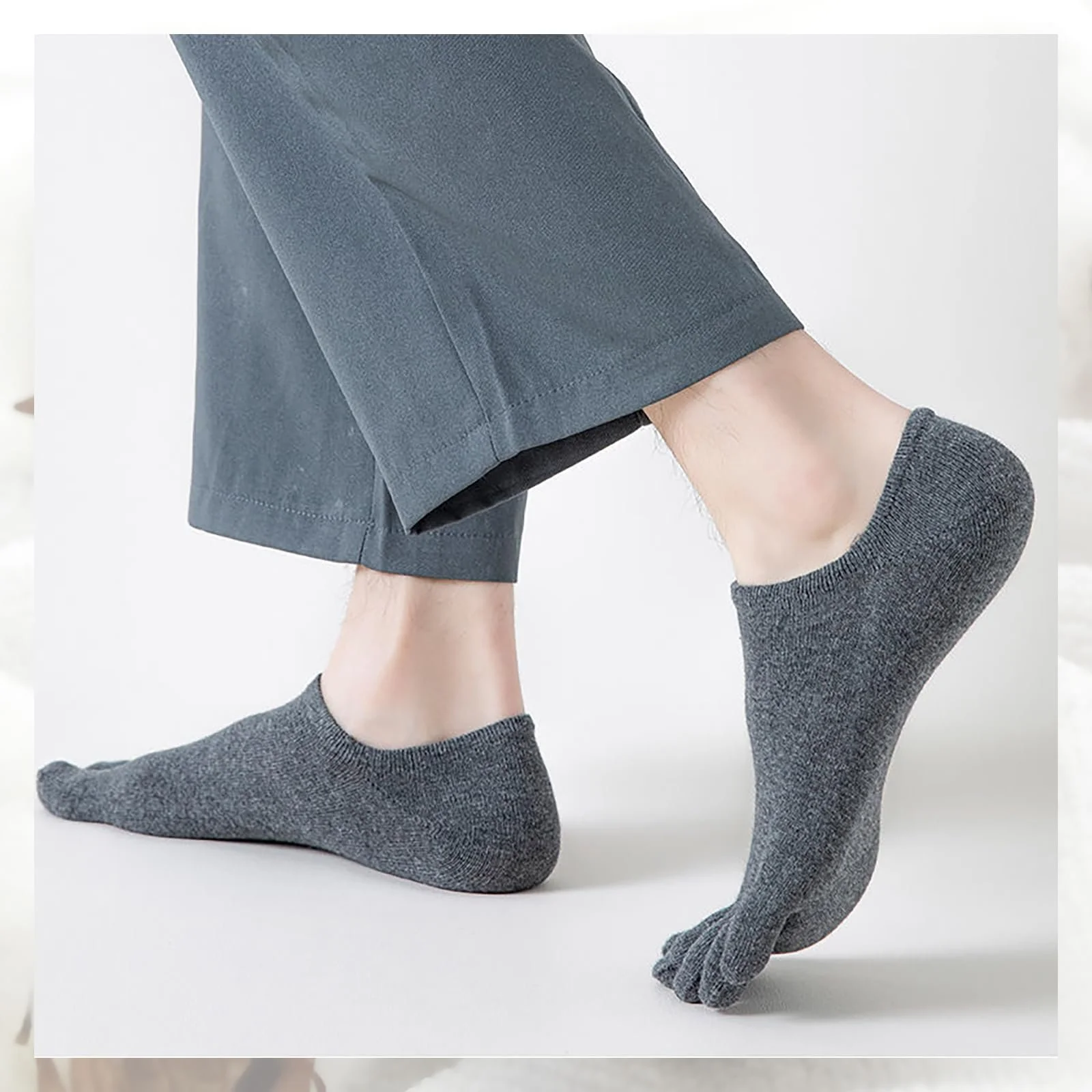 Шкарпетки з пальцями Без бренду, 6 пар, однотонні, жіночі, 39-40, фото №5 Шкарпетки з пальцями Без бренду, 6 пар, однотонні, жіночі, 39-40, фото №5