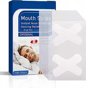 Смужки для рота для сну (120 шт. в упаковці), пластирі від хропіння - Фото 1