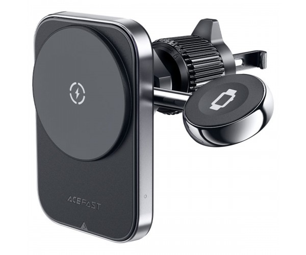 Тримач для мобiльного з БЗП ACEFAST D18 in-car 2-in-1 magnetic wireless charging holder Black, фото №1 Тримач для мобiльного з БЗП ACEFAST D18 in-car 2-in-1 magnetic wireless charging holder Black, фото №1