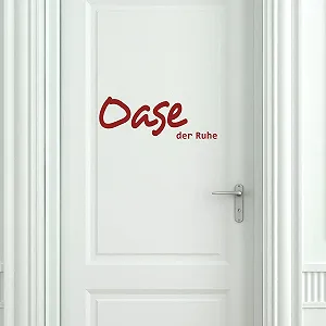 Наклейка на стіну Wandkings Oase der Ruhe 50 x 18 см Червона synthetic.ua - Фото 1