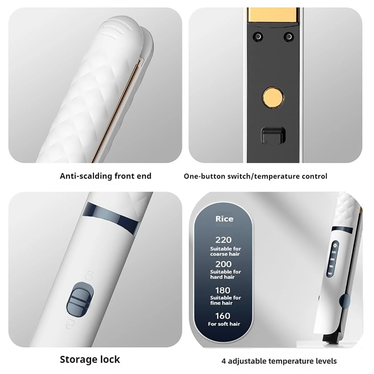 Випрямляч Ceramic Straight Curling Iron LCD Display 160-220°C, фото №5 Випрямляч Ceramic Straight Curling Iron LCD Display 160-220°C, фото №5