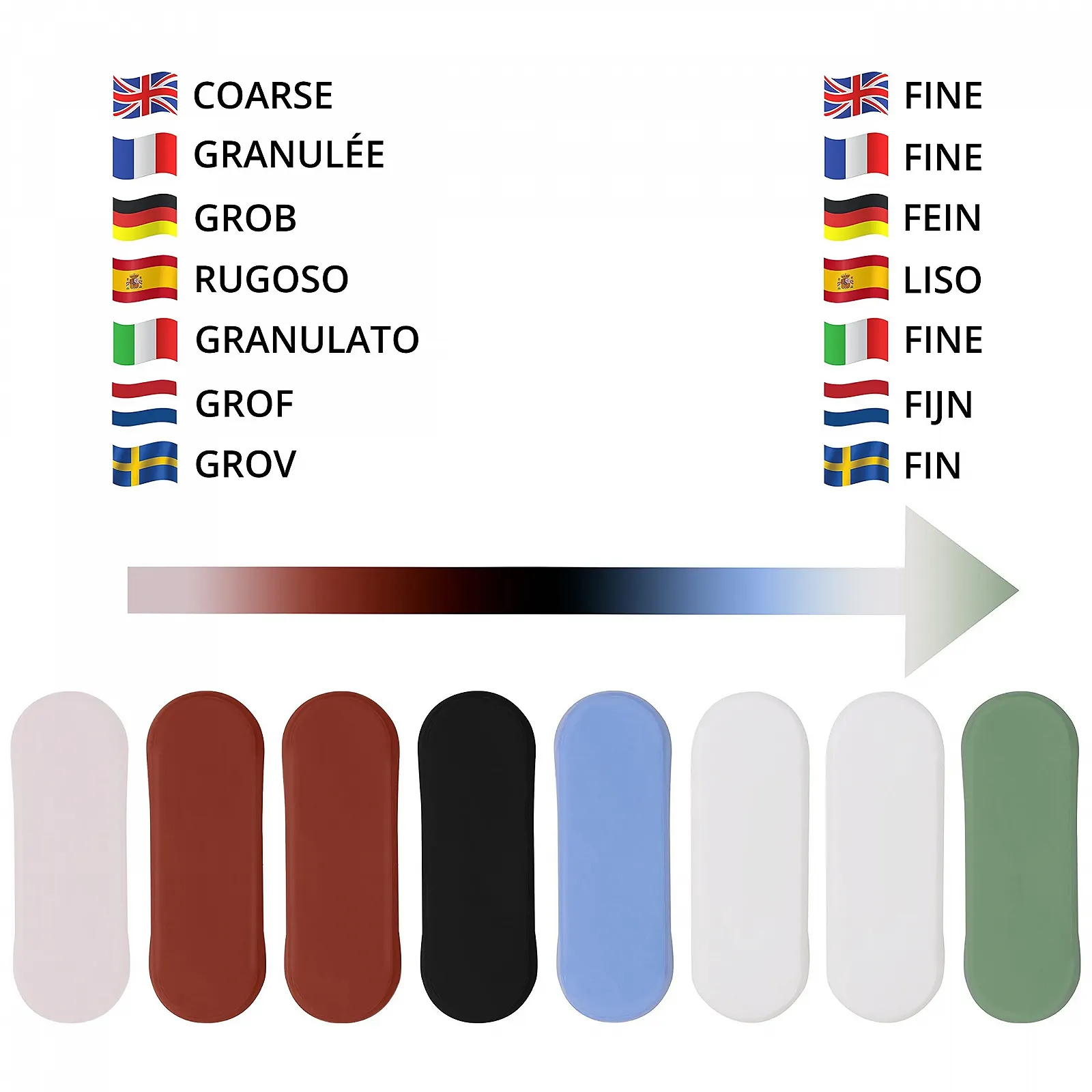 Набір полірувальних паст Belle Vous 8 шт. для шкіри та металу різнокольоровий, фото №4