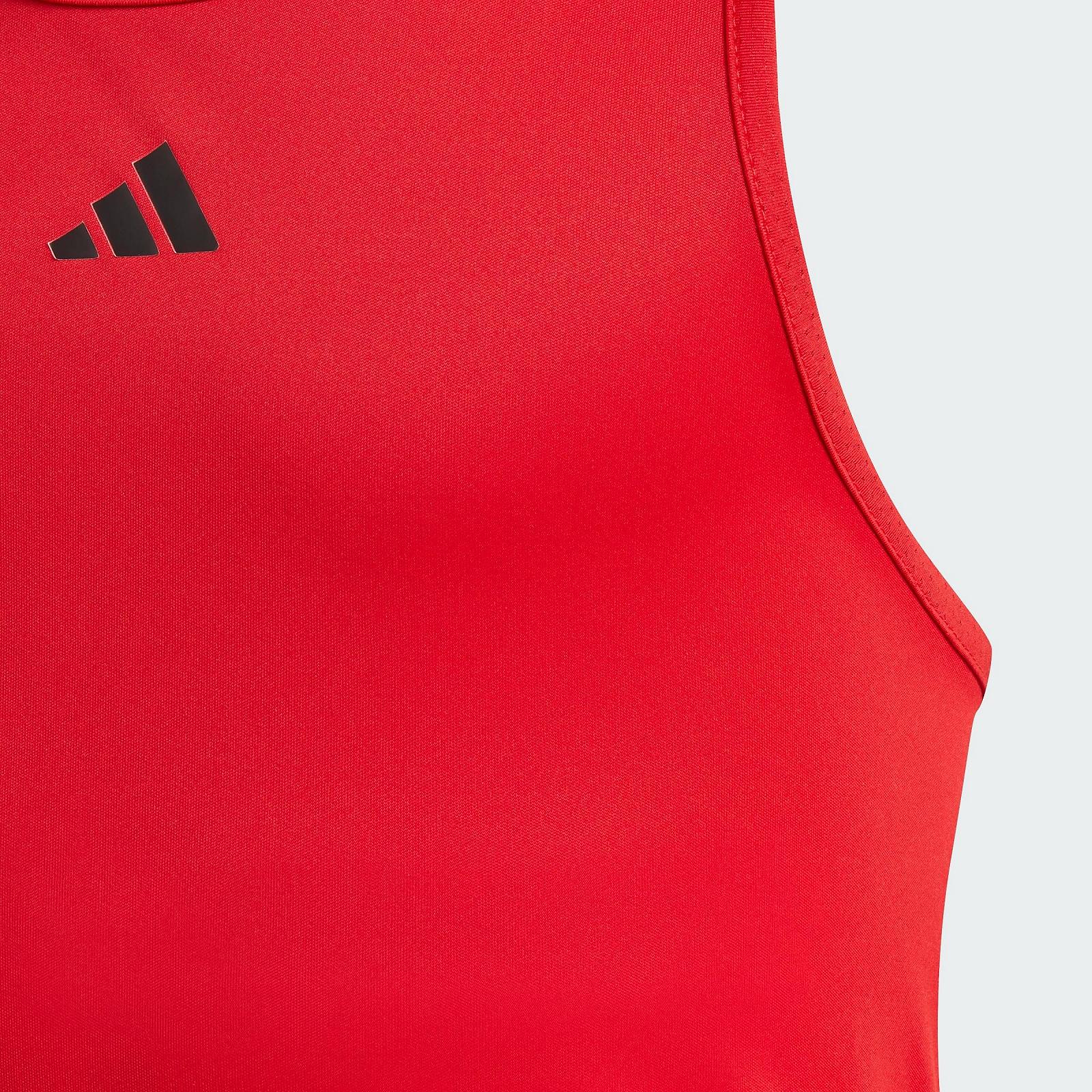 Майка adidas Club для девочек Better Scarlet 13-14 лет Красная, фото №3