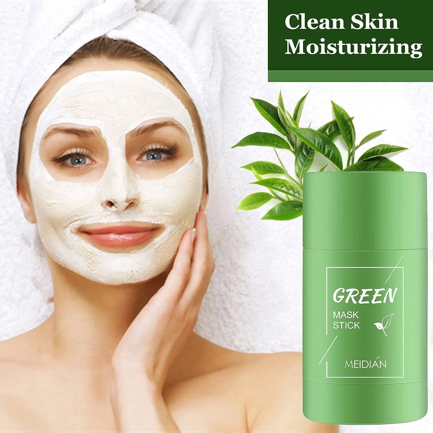 Маска-стік Green Tea, Очищуюча маска, Green Mask Sticks, Глибоке очищення, 2 шт, фото №2