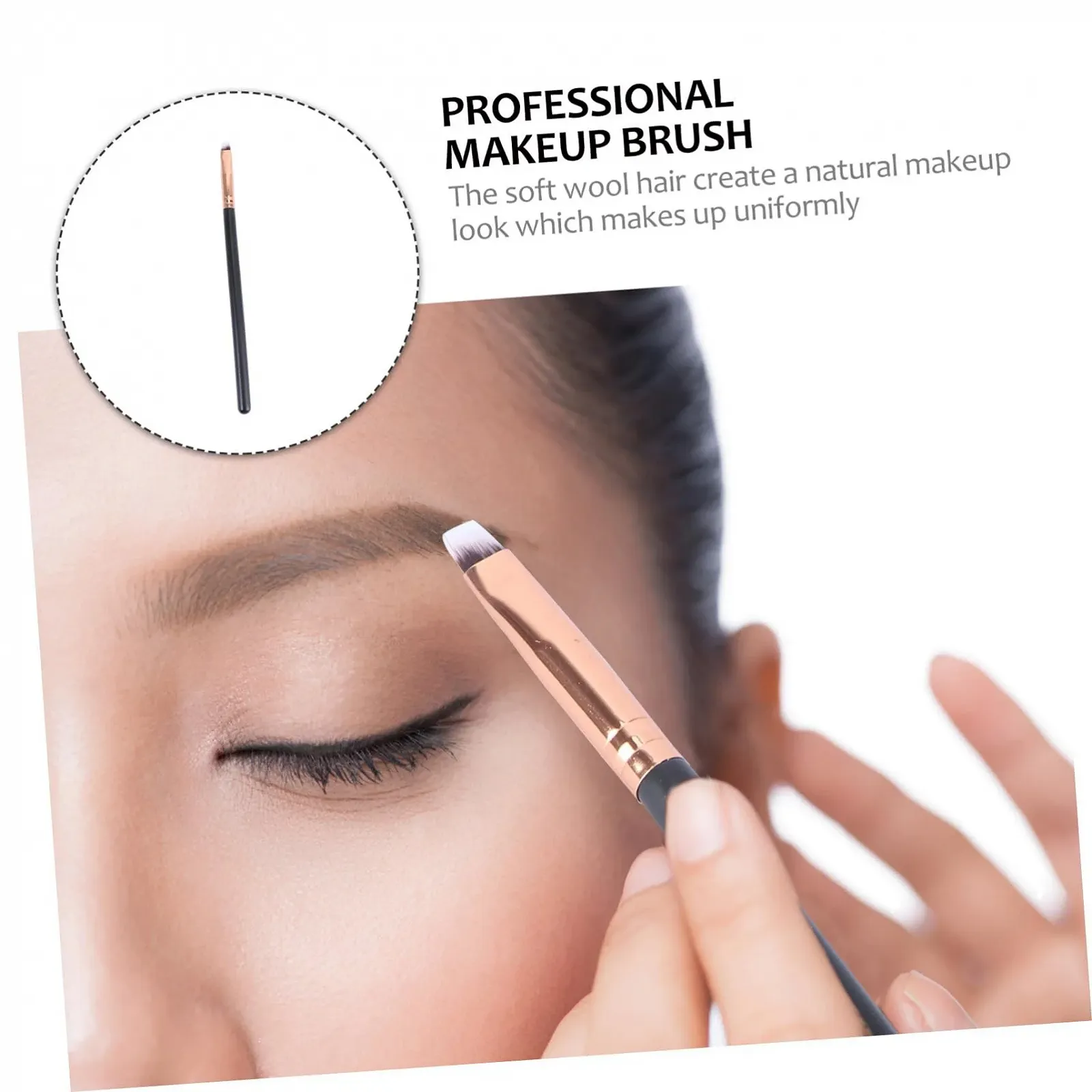 Пензлі Eyeliner minkissy для макіяжу очей, тонкий кутовий, фото №2 Пензлі Eyeliner minkissy для макіяжу очей, тонкий кутовий, фото №2