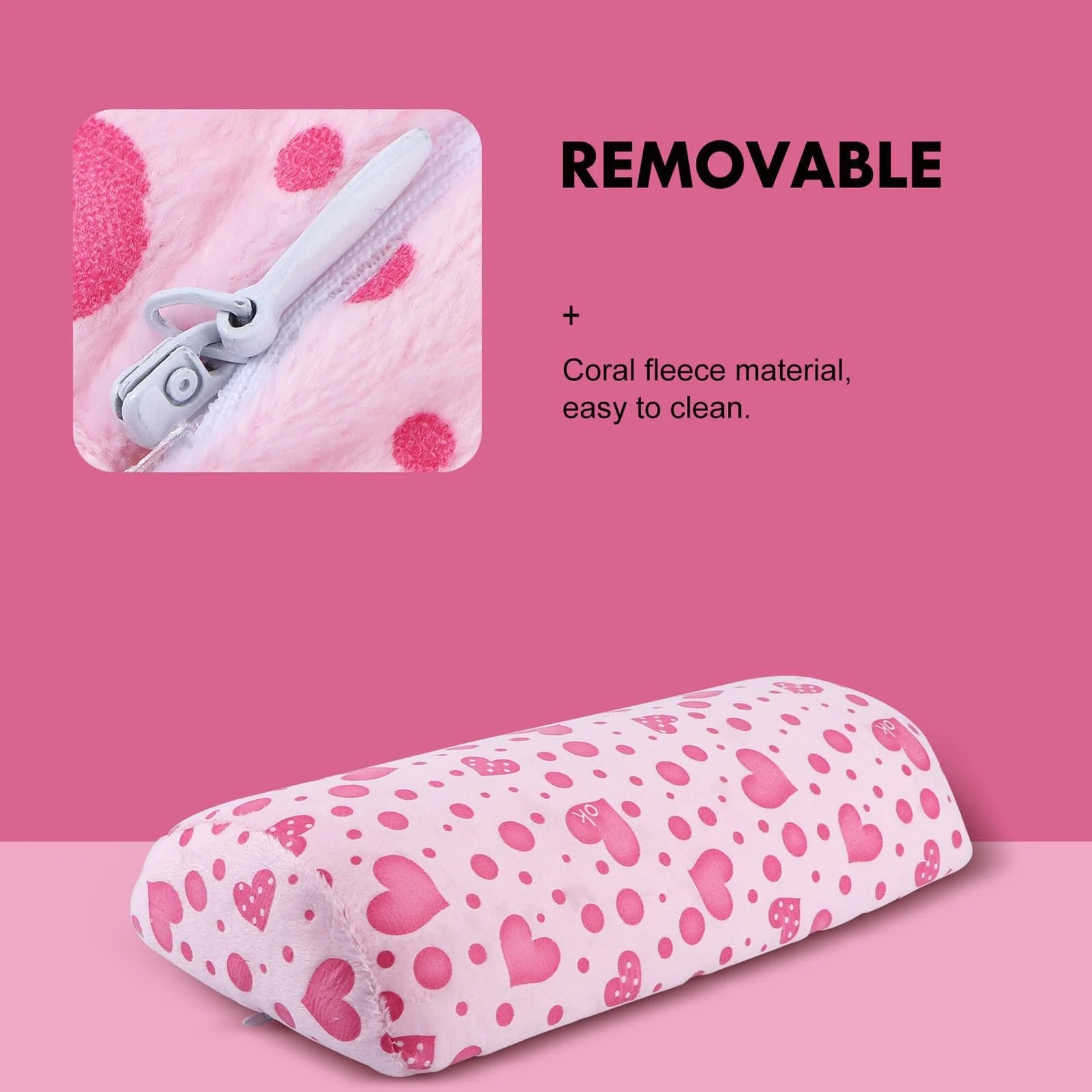 Підставка для рук VALICLUD Півмісяць Рожевий, фото №3 Підставка для рук VALICLUD Півмісяць Рожевий, фото №3