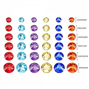 Стразы Стеклянные кристаллы Многогранные блестящие декоративные ручной работы 2000 шт. synthetic.ua - Фото 1