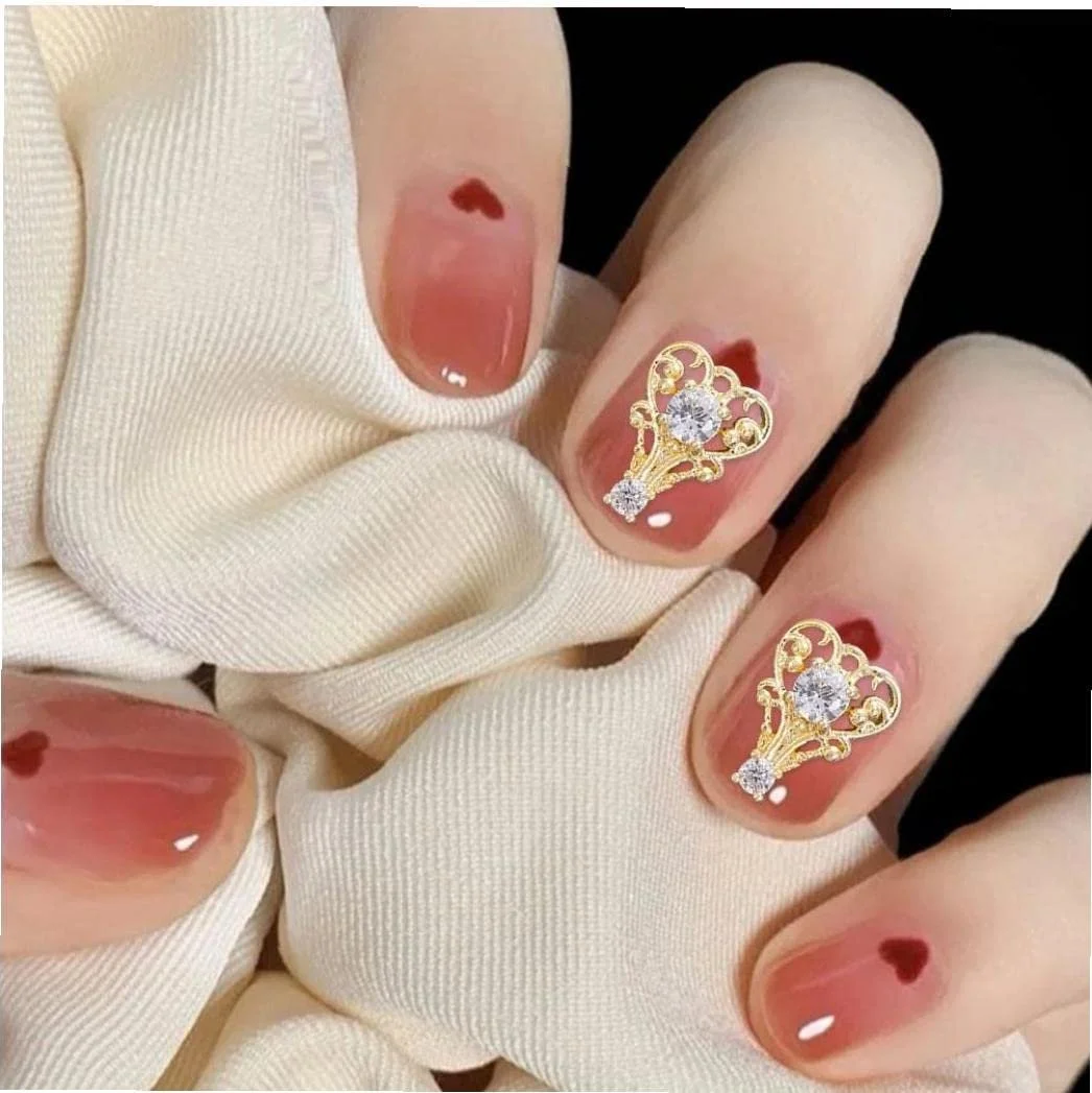 Прикраса для нігтів з кристалами стрази, плоскі намистини, фото №7