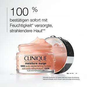 Зволожуючий гель-крем Clinique Moisture Surge 100H Auto-Replenishing Hydrator без олій з гіалуроновою кислотою та алое вера synthetic.ua - Фото 1