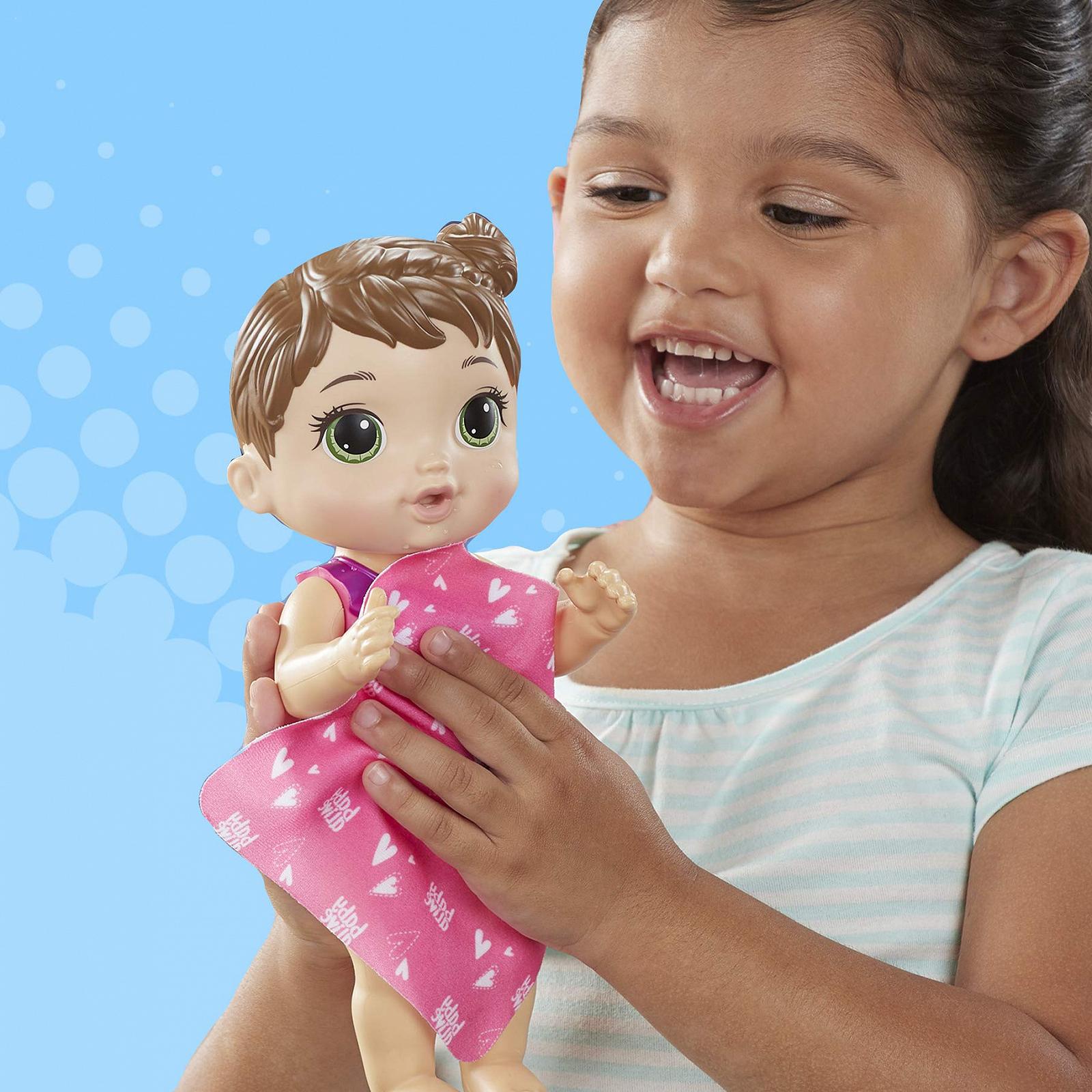 Кукла Hasbro Baby Alive Splash'n Snuggle Baby с аксессуарами для игры в воде Коричневые волосы, фото №4