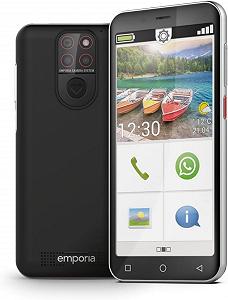 Купити Мобільний телефон для літніх людей emporia SMART.5 Mini 4G Volte 4,95 дюйми Android 13 13 Мп камера Чорний - Фото 1 Мобільний телефон для літніх людей emporia SMART.5 Mini 4G Volte 4,95 дюйми Android 13 13 Мп камера Чорний - Фото 1