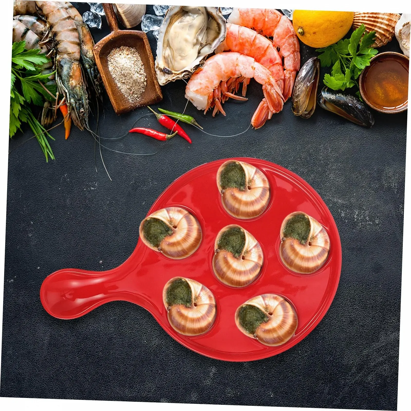 Форма для запекания улиток Керамическая с 6 отверстиями Компактная Легкая, фото №4 Форма для запекания улиток Керамическая с 6 отверстиями Компактная Легкая, фото №4