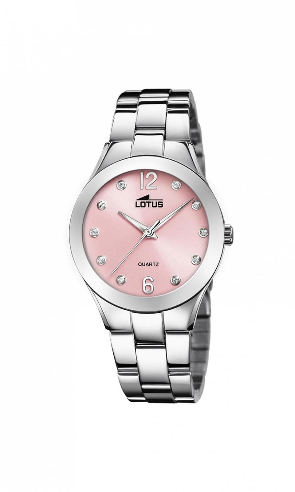 Женские аналоговые часы Lotus 18884/2, серебристо-розовый, браслет, фото №1