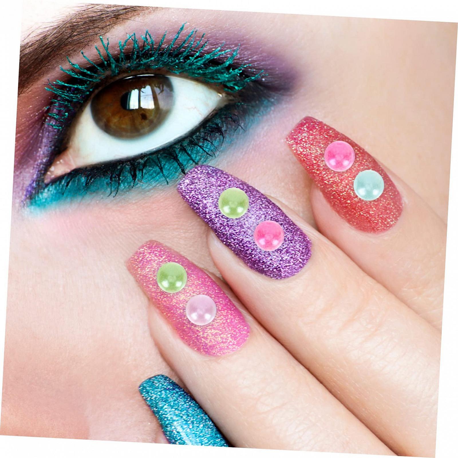 Наклейки Стразы и жемчуг FRCOLOR 16 листов самоклеящиеся для ногтей, лица и тела, наклейки для художественных проектов, скрапбукинга и украшений для макияжа, фото №8