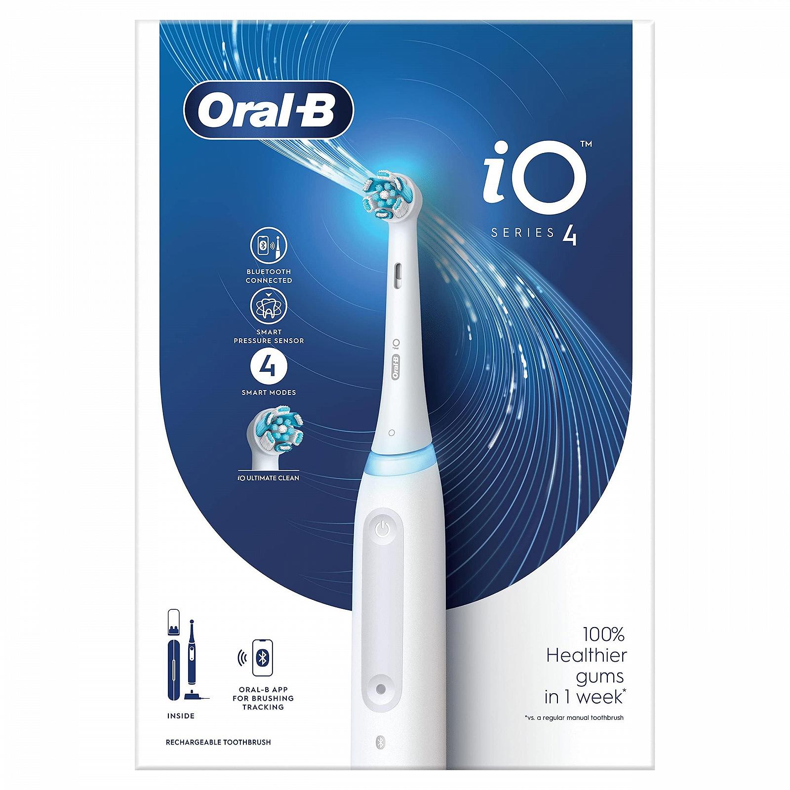 Зубна щітка електрична Oral-B iO Series 4 Quite White, фото №1