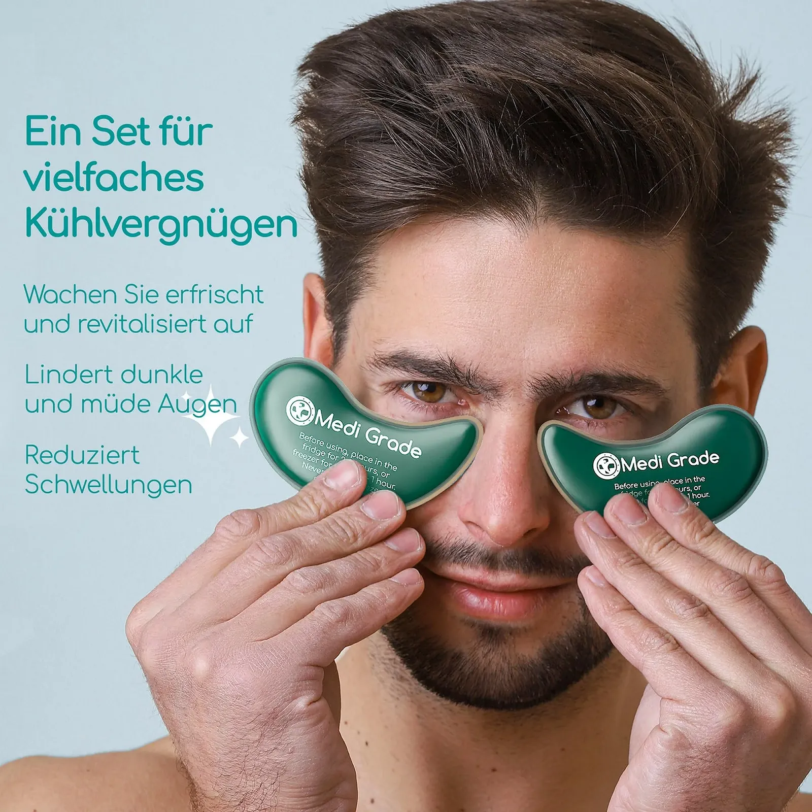 Охлаждающая Маска Medi Grade для Лица и Охлаждающие Пады для Глаз с Гелевой Технологией, для Глаз, для Удаления Темных Кругов, Уменьшает Отёчность, с Холодильной Сумкой, фото №4 Охлаждающая Маска Medi Grade для Лица и Охлаждающие Пады для Глаз с Гелевой Технологией, для Глаз, для Удаления Темных Кругов, Уменьшает Отёчность, с Холодильной Сумкой, фото №4