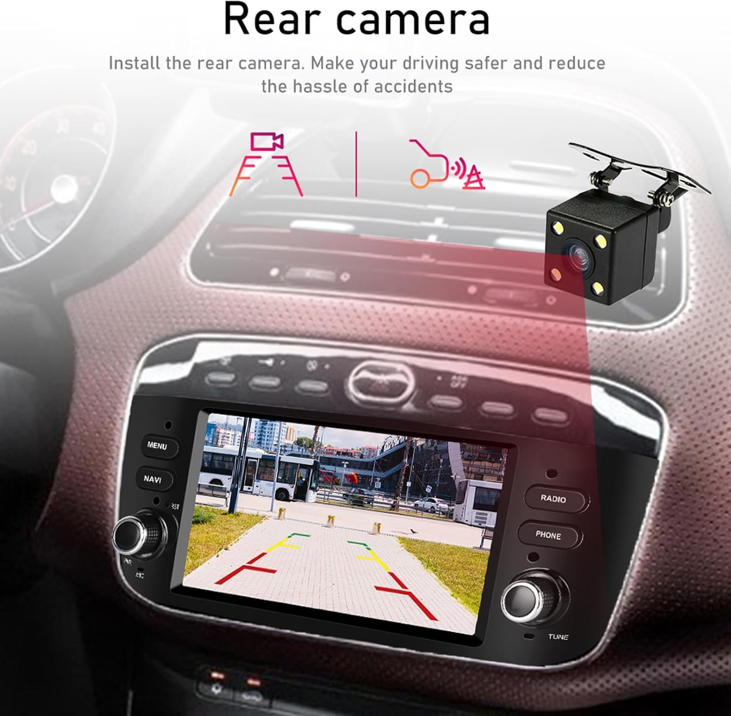 Штатная автомагнитола GOFORJUMP для FIAT Punto / 7" / Сенсорная / 1/32Гб / Android 13 / Apple CarPlay / Android Auto / Bluetooth / WI-FI / GPS / USB, фото №7