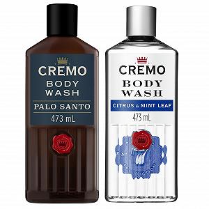 Набір гелів для душу Cremo Cooling Citrus and Mint Leaves (473 мл) та Palo Santo (473 мл) для чоловіків - Фото 1
