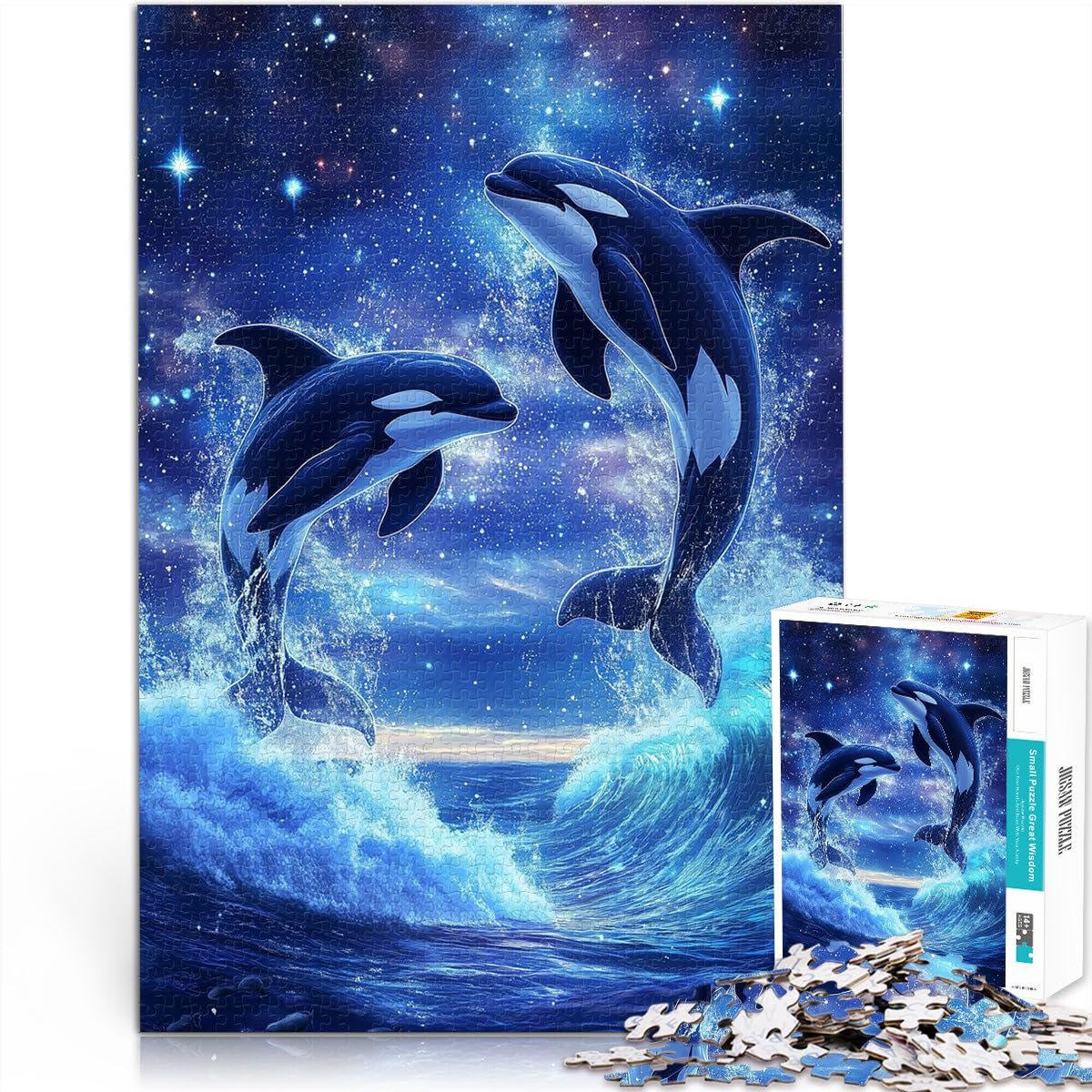 Пазл Orca Whale Killer Wave 1000 элементов 26 x 38 см, фото №1