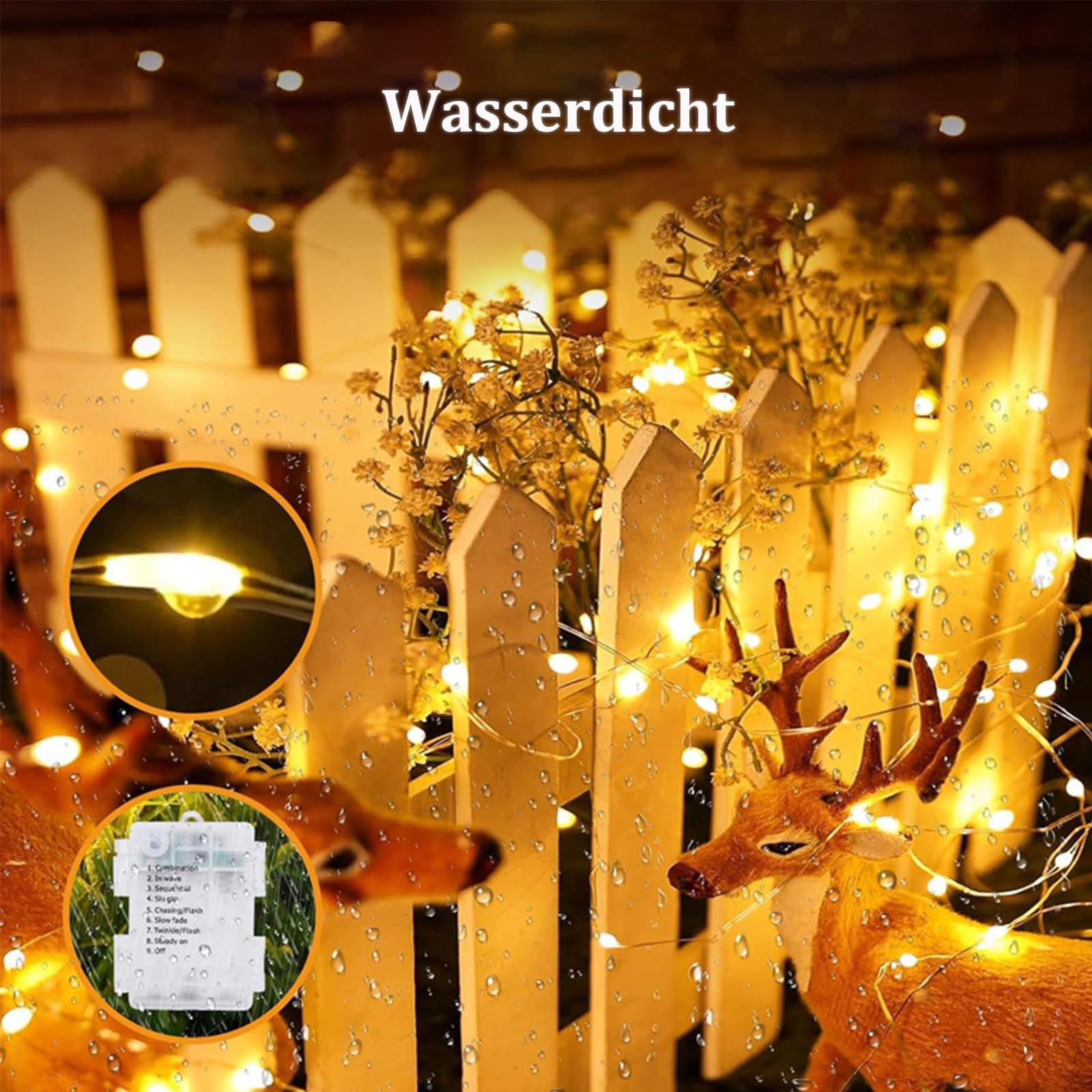 Гирлянда ENLACE LED Fairy Lights 10 м 100 LED теплый белый, фото №3