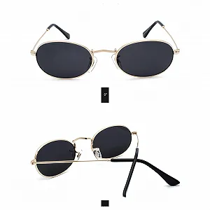 Сонцезахисні окуляри Овальні WDZAYXC Модні для чоловіків і жінок Легкі Металева оправа synthetic.ua - Фото 1