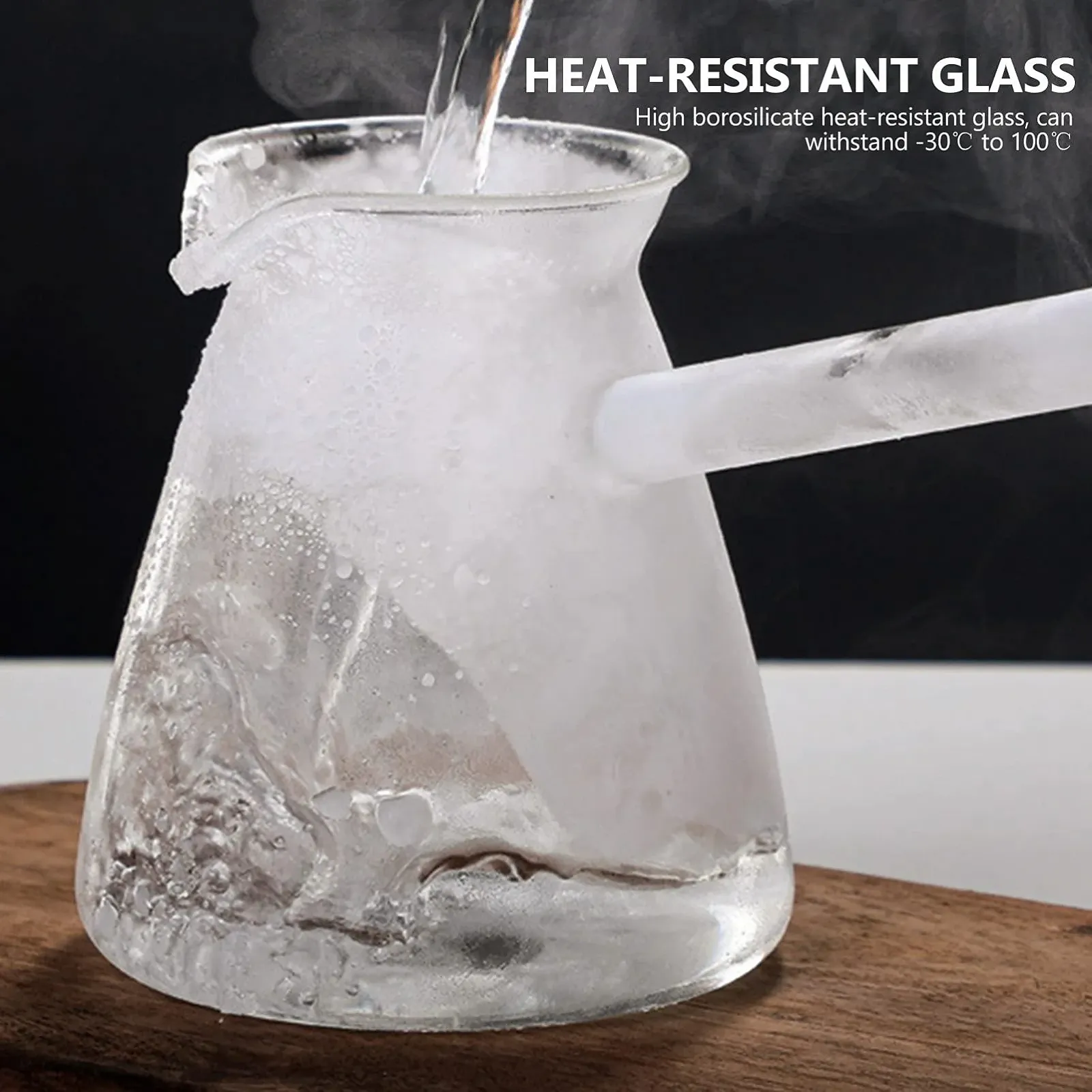 Турка HEMOTON 2 шт. Скляна для молока, грецької, арабської кави, ручної роботи, османська, кована Cezve Jezve Ibrik Briki, фото №6