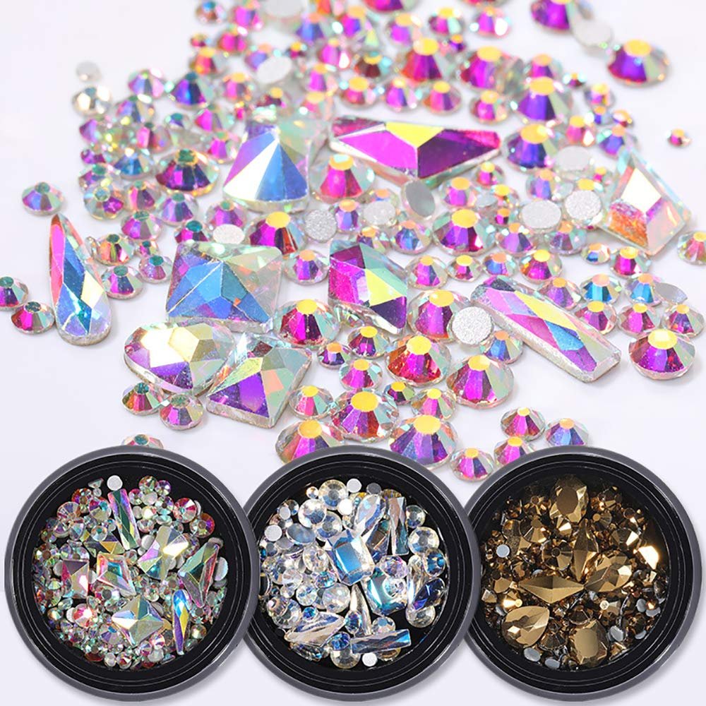 Стрази для нігтів Різні форми та кольори, 9 коробок, фото №4 Стрази для нігтів Різні форми та кольори, 9 коробок, фото №4