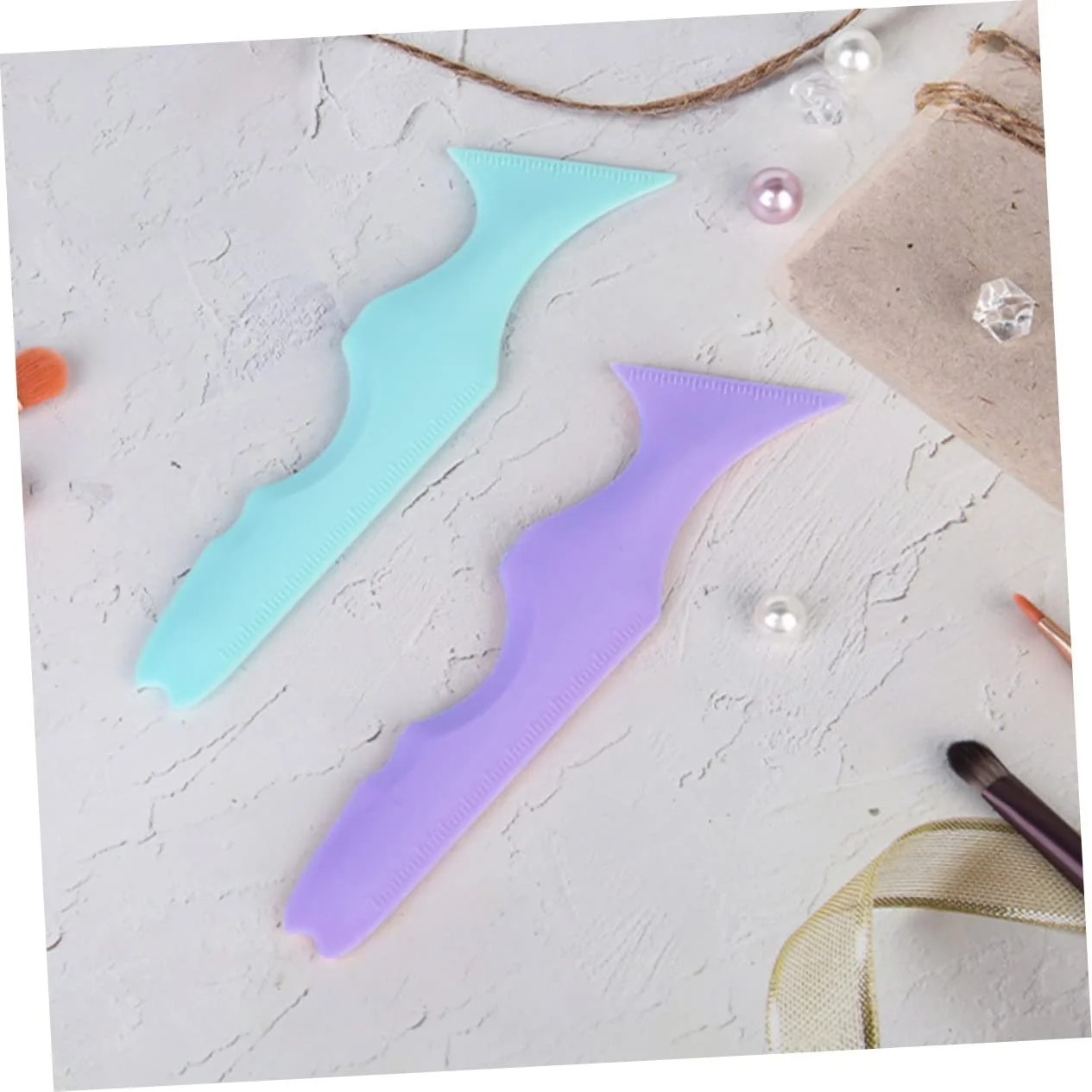 Трафарет FOMIYES для макияжа глаз, 8 шт, силиконовый, угловой, фото №4