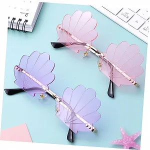 Бескаркасные металлические очки COLLBATH для вечеринок, круглые без оправы. synthetic.ua - Фото 1