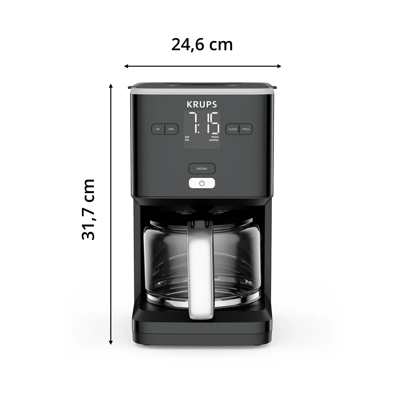 Капельная кофеварка Krups Smart'n Light KM6008 1.25 л Black, фото №8