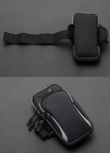 Сумка для бега CWa с 2 карманами 17х9,5 см Xiamen Черный 050580 synthetic.ua - Фото 1