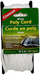 Шнур Coghlans Плетений нейлоновий 15.2 м білий 6 мм synthetic.ua - Фото 1