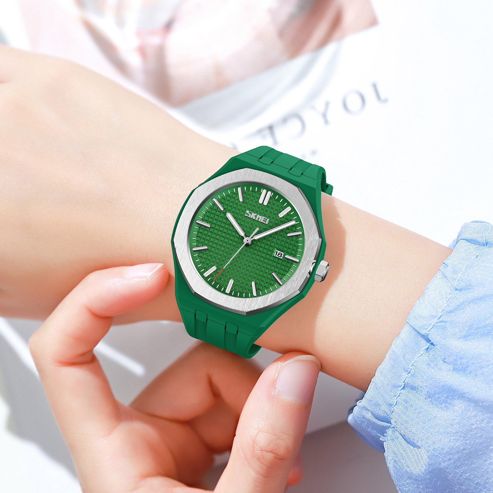 Годинник Skmei 9299GN Green SALE, фото №3