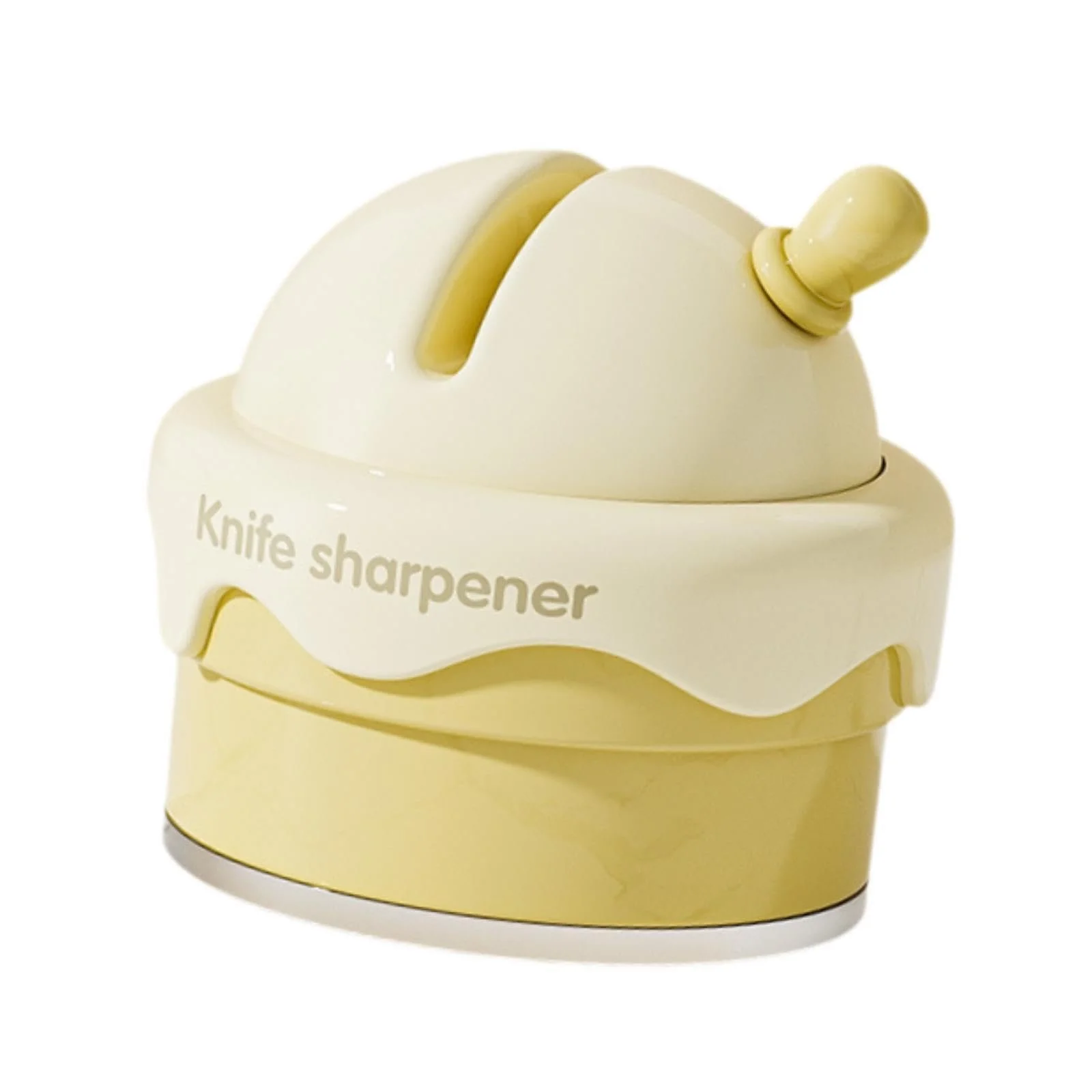 Ручная точилка для ножей Fenteer с присоской желтая, фото №7