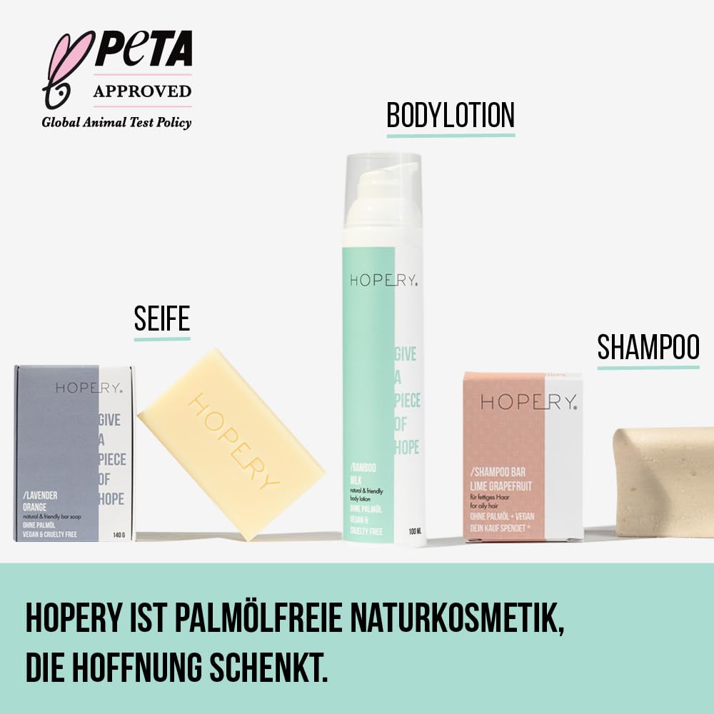 Тверде Hopery Шампунь Bamboo & Milk 95 г Для нормального волосся Веган Без пальмової олії, фото №7