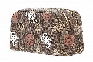Гаманець GUESS Double Zip Brown Multi, Brown Multi synthetic.ua - Фото 1