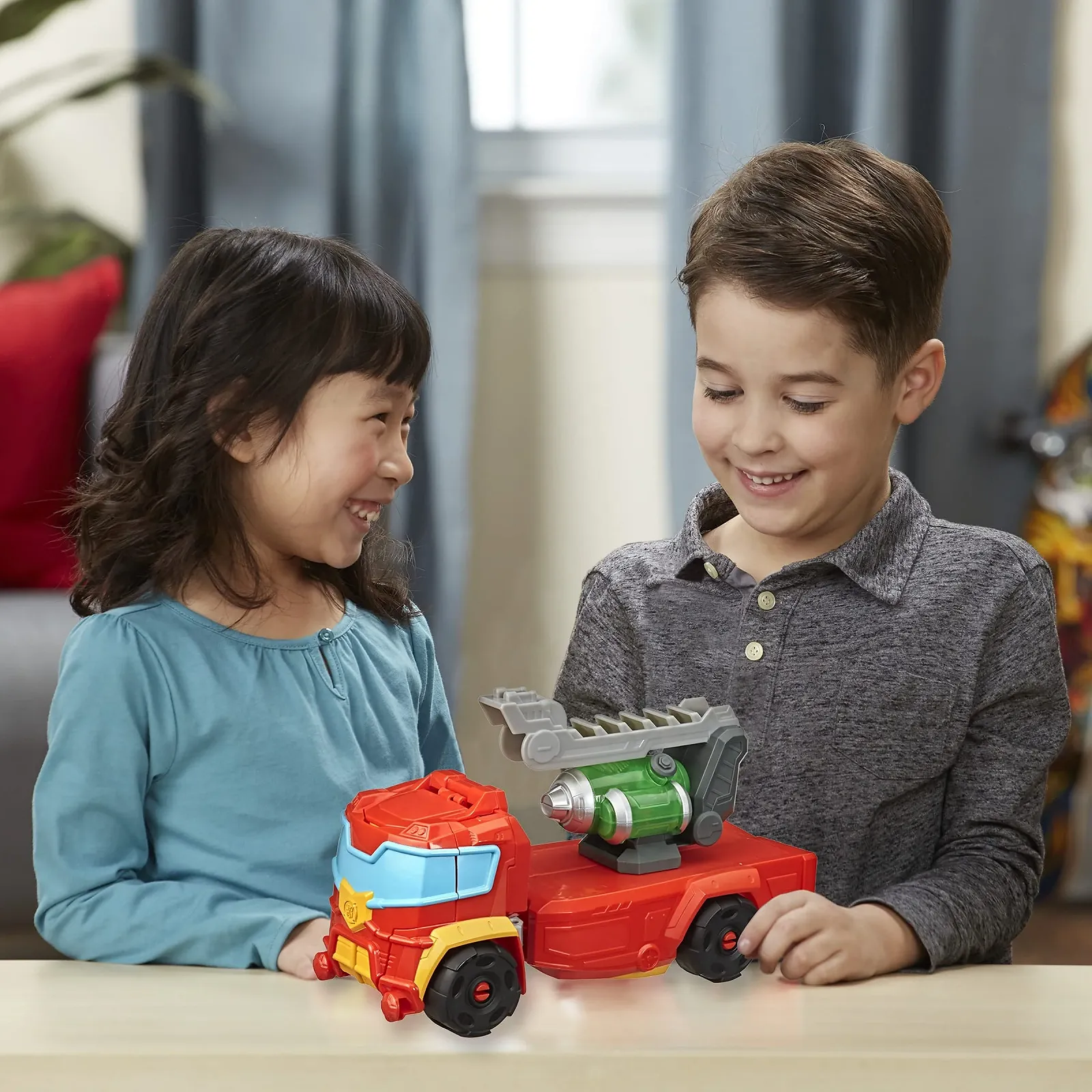 Фигурка-трансформер Playskool Heroes Mega Mighties Power Rangers Rescue Power Hot Shot 35 см, фото №6