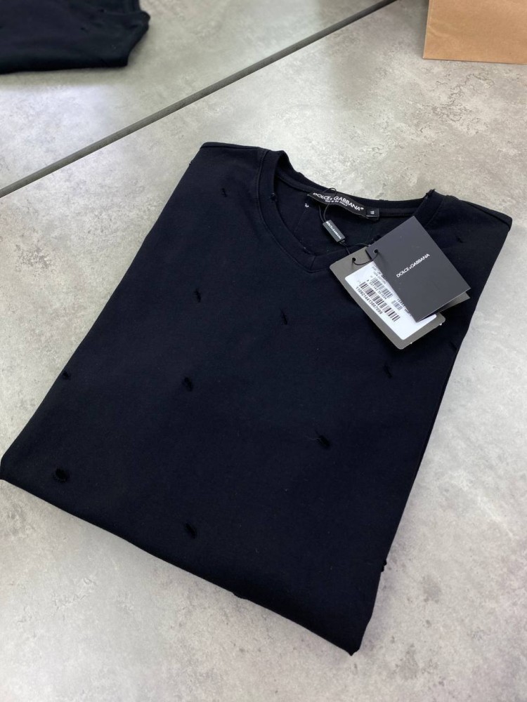 Футболка черная Dolce Gabbana f633, фото №6