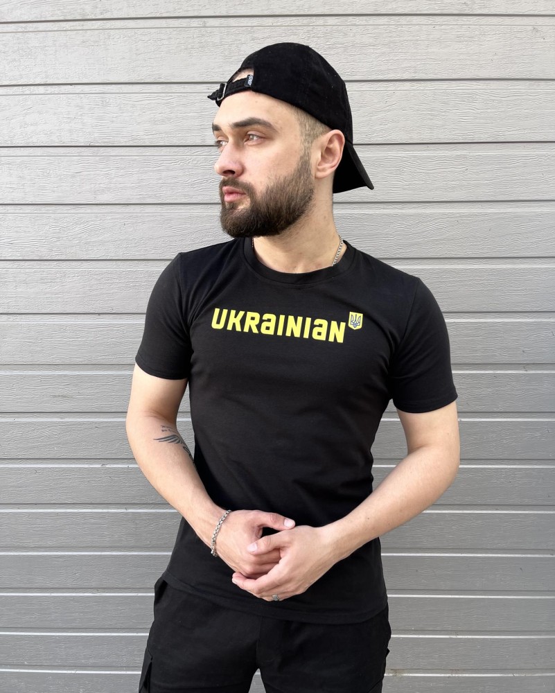 футболка Ukrainian черная, фото №3 футболка Ukrainian черная, фото №3