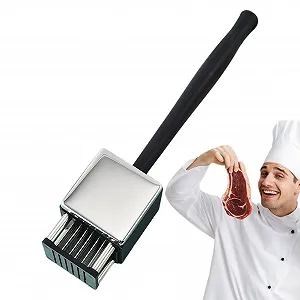 Молоток для мяса Fleischklopfer 2-в-1 из нержавеющей стали - Фото 1