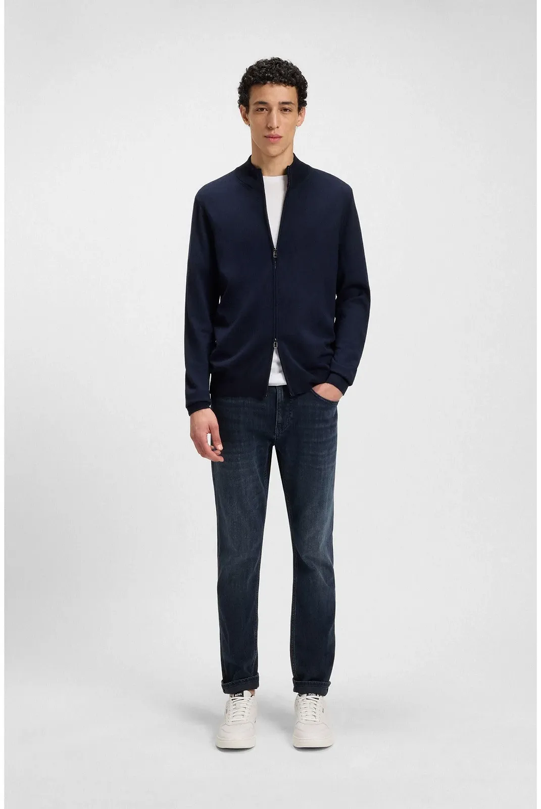 Кросівки BOSS Clint Tenn Signature Stripe Шкіряні, фото №3 Кросівки BOSS Clint Tenn Signature Stripe Шкіряні, фото №3